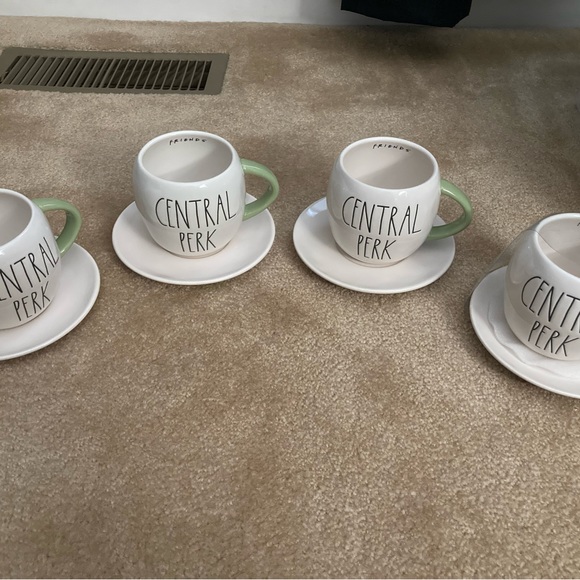 4 New Rae Dunn Friends Central Perk Mugs with Saucers! Each Sold Separately $10 - Picture 3 of 5